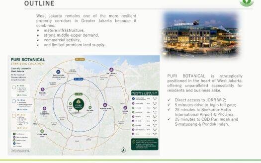 Disewakan Kavling Komersial Puri Botanical Jakarta Barat
