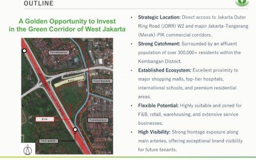 Disewakan Kavling Komersial Puri Botanical Jakarta Barat
